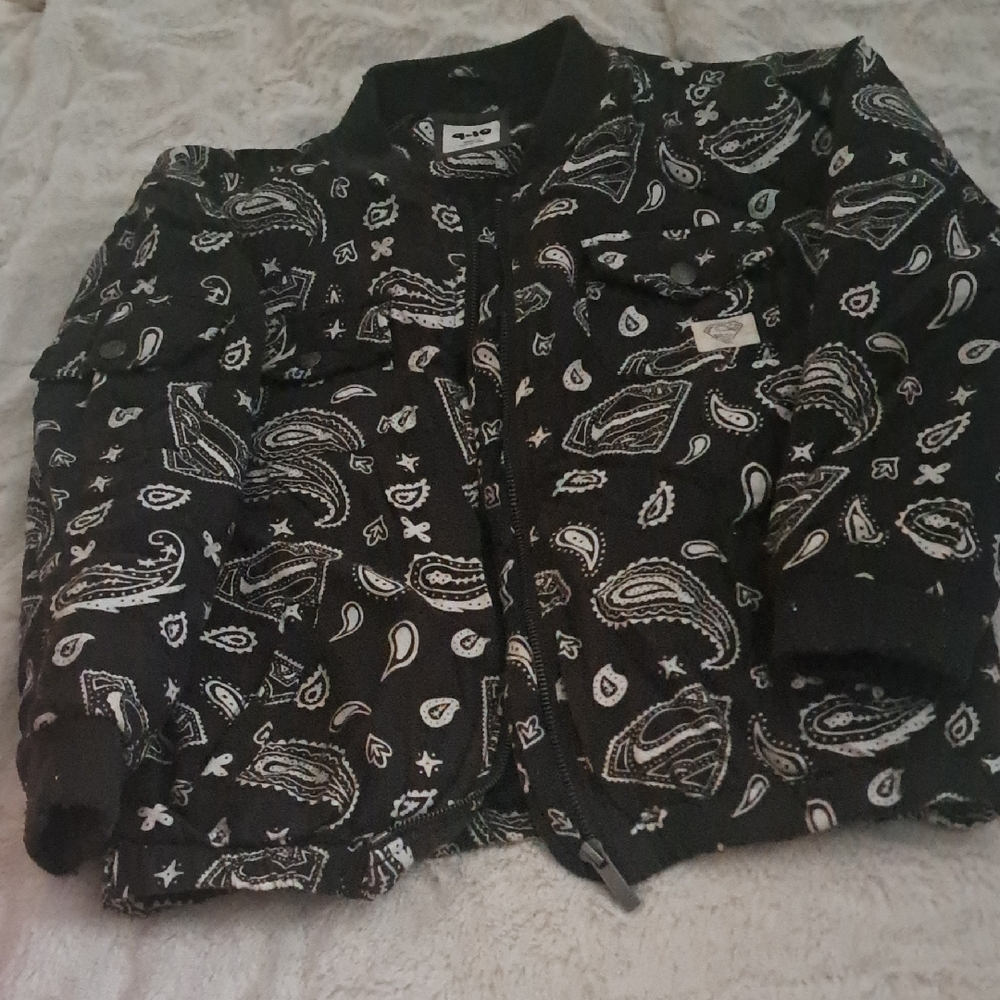 Black and White Paisley Jacket